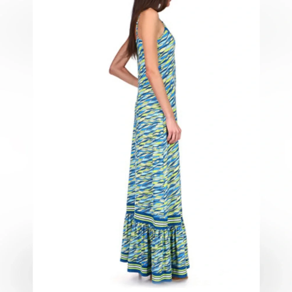 Michael Kors Wavy Abstract Maxi Dress